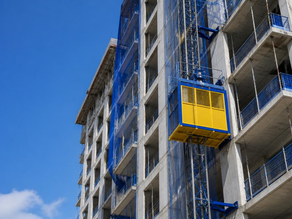 Elevador de obra — Torre Residencial
